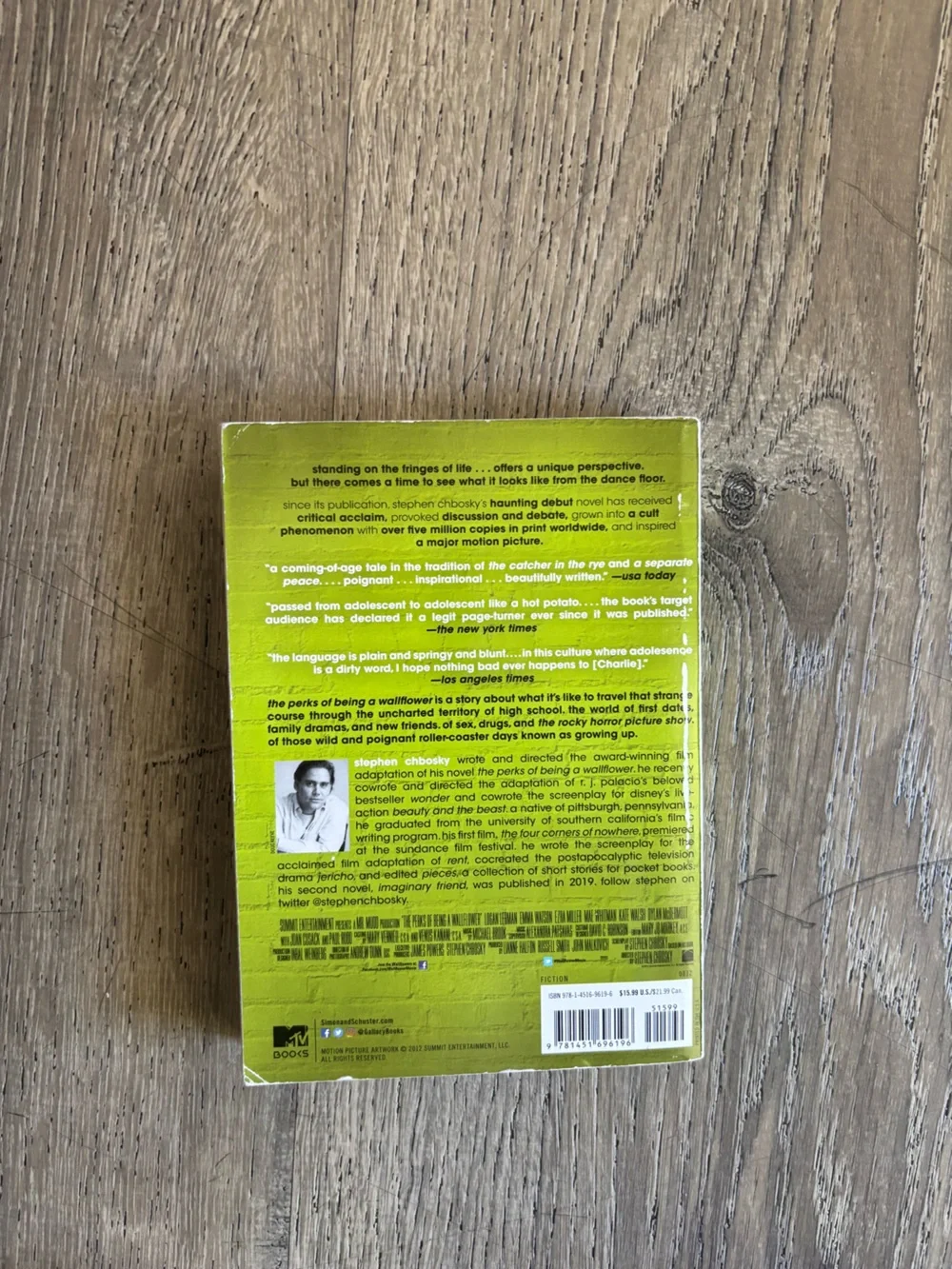 The Perks of Being a Wallflower by Stephen Chbosky 20th anniversary edition